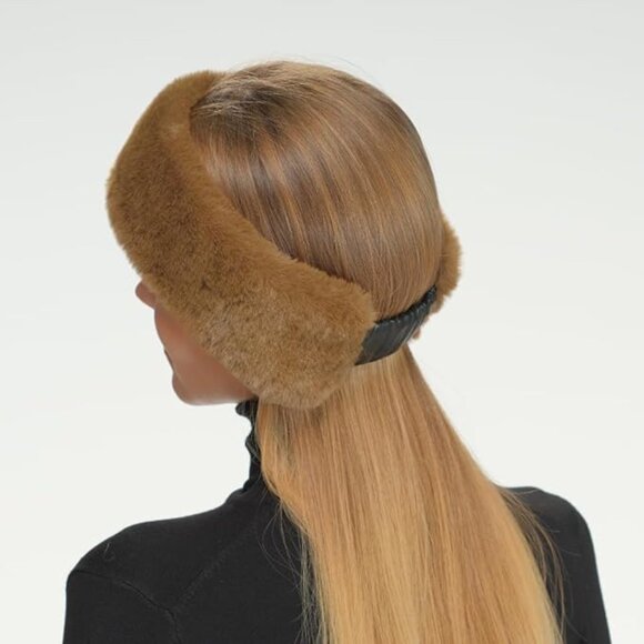 Soft Faux Fur Feel Sherpa Lined Headband